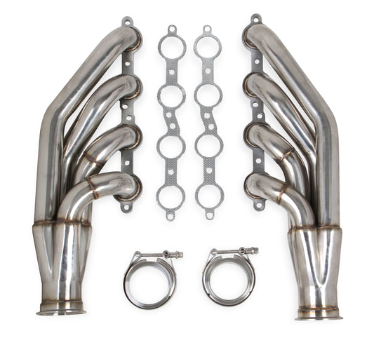 Flowtech universal turbo headers.  1. 7/8. Polished